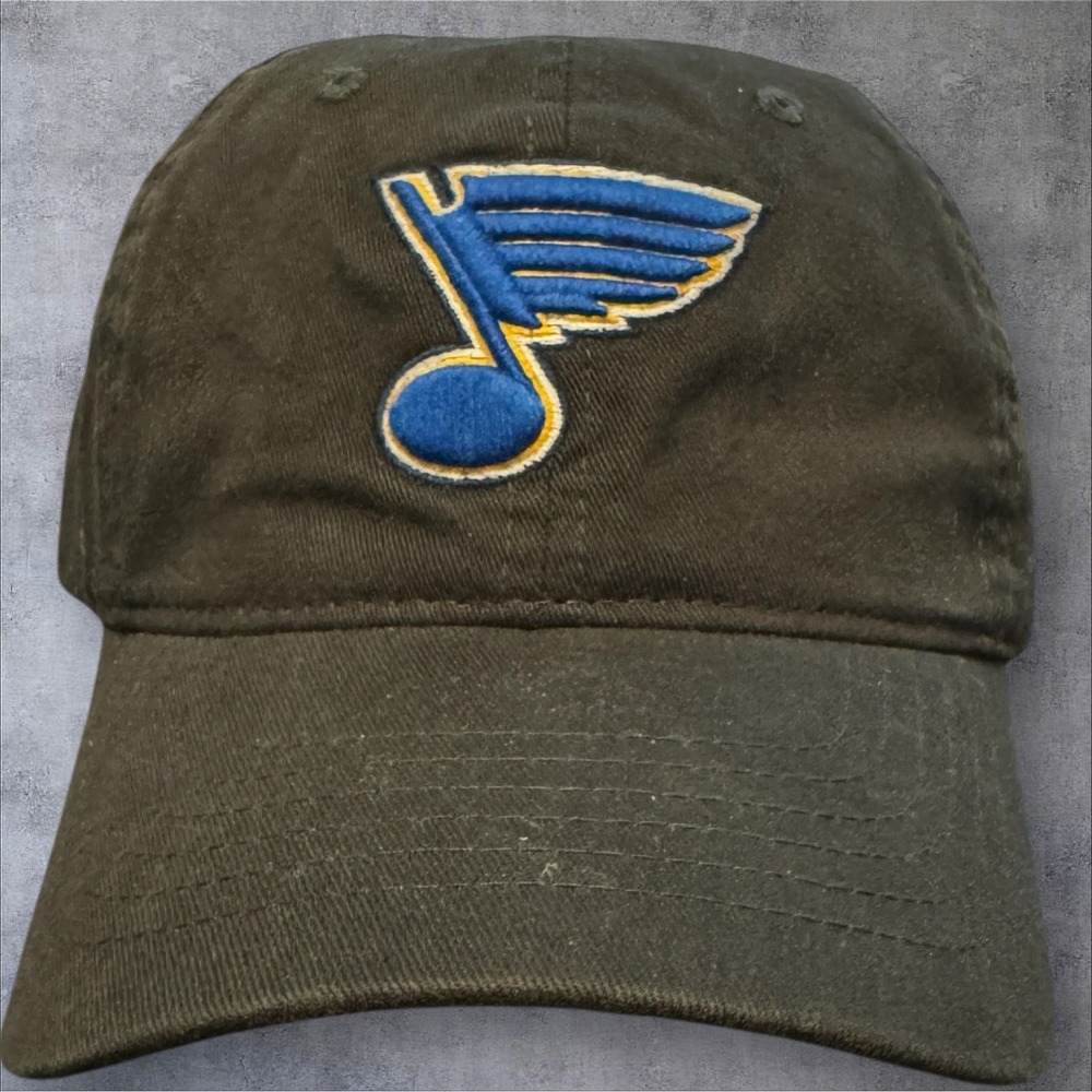 Zephyr St. Louis Blues Hat NHL Adjustable Black Embroidered Baseball Cap